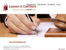 Tablet Screenshot of lusson-catillion.fr